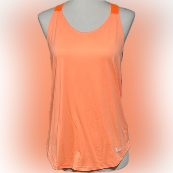Nike Tops - Nike Dri-Fit top in orange. Back straps unique.